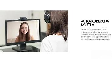 Web kamere: Logitech C270 HD web kamera - HD 720p video pozivi pri 30 fps u — 1