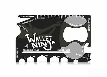 Ostali ručni alati: Wallet Ninja – multifunkcionalni alat u formi kartice za novčanik. - — 14