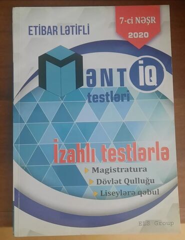 məntiq kitabı: Məntiq kitabı satılır.Yeni kimi qalıbdır.Səliqəlidir.Dövlət