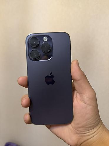 Apple iPhone: IPhone 14 Pro, Б/у, 128 ГБ, Deep Purple, Защитное стекло, 87 % — 5