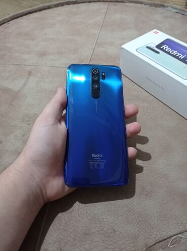 xiaomi redmi note 9 pro 128gb qiymeti: Xiaomi Redmi Note 8 Pro, 128 GB, rəng - Göy, 
 Sensor, Sənədlərlə, Barmaq izi