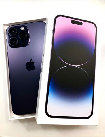 orginal ayfon zengi: IPhone 14 Pro Max, 128 GB, Deep Purple, Simsiz şarj