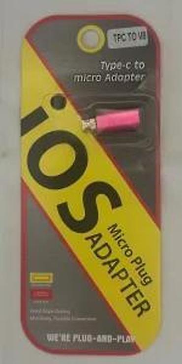 Druga oprema za računare i laptopove: Adapter USB micro muški na TIP C ženski NOVO. Opis proizvoda: Adapter — 12