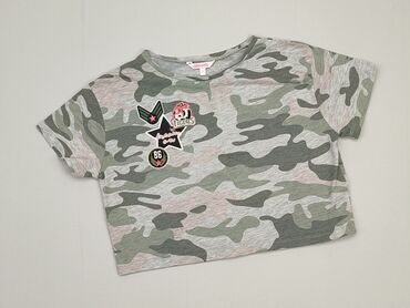koszulka termoaktywna khaki: T-shirt, 10 years, 134-140 cm, condition - Good