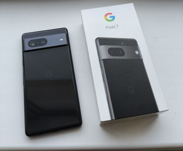 раскладушка телефоны: Google Pixel 7, 128 ГБ, цвет - Черный, 2 SIM, eSIM