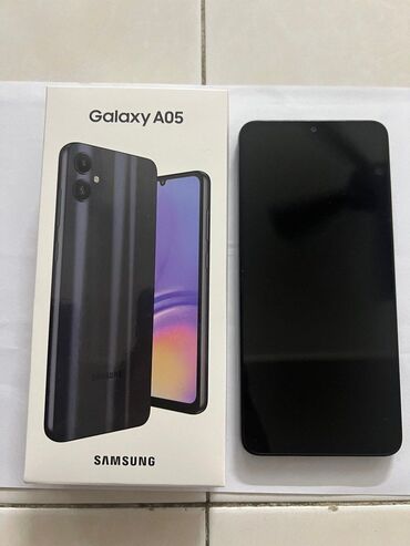 Samsung: Samsung Galaxy A05, 128 GB, rəng - Qara, Sensor, Barmaq izi, İki sim kartlı