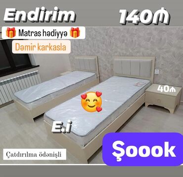 çarpayı satılır: Çatdırılma pulsuz matras 🎁