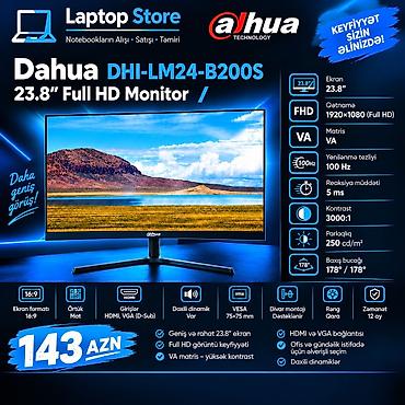 🖥️ Dahua 23.8” Monitor — Cəmi 143 AZN! 🔥 Keyfiyyətli görüntü, rahat