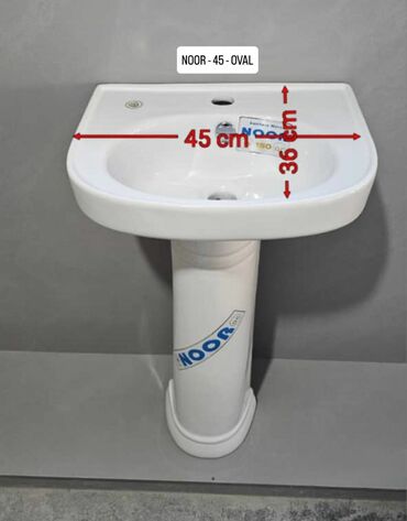 tülpan şəkilləri: NOOR 45 Oval paltaryuyan lavabosu/pedestallı əl-üz yuma qabı - Model