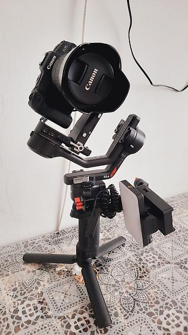 canon 5d mark 1: DJI RS 4 stabilizator + aksessuar komplekti - 3 oxlu peşəkar gimbal — 1