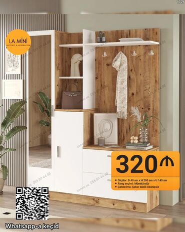 Dolablar: Açılan, 1 qapı Künc dolab, Dolab-asılqan