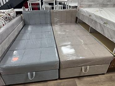 Односпальные кровати: Односпальная тахта с подъёмным коробом - Компактная тахта с вшитым — 31