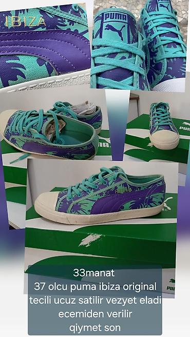 puma krasofka: Puma, Размер: 37, цвет - Голубой, Б/у — 1