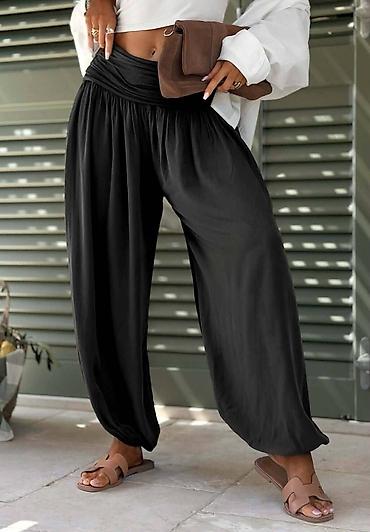 Pantalone: Ženske pantalone harema kroja – lagane i lepršave - Model: široke — 9