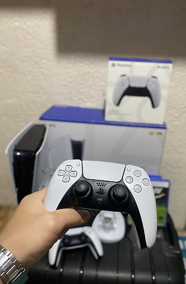 диск ps: Sony ps 5 slim + 2 игр на дисках + два джойстика. Не шумит, не — 4