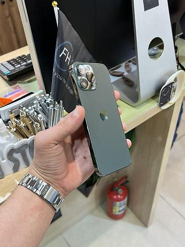 iphone 13 pro max bakida qiymeti: IPhone 13 Pro Max, 256 GB, Alpine Green, Face ID — 5