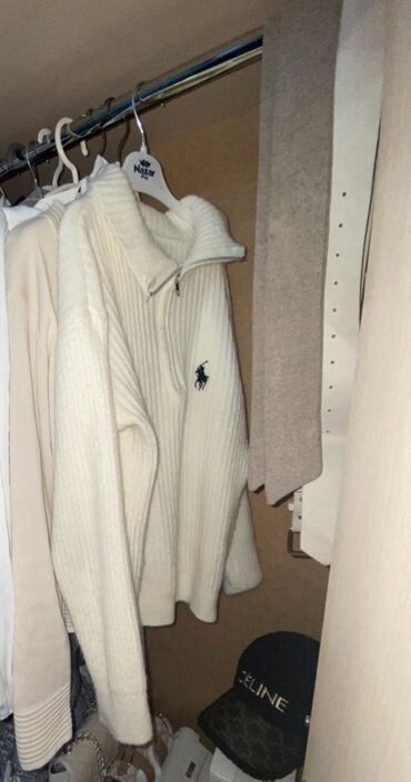 женские белые свитера: Женский свитер, Высокая горловина, Длинная модель, Альпака