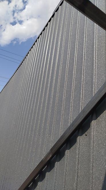 Металлические заборы: Металлический забор, Металлический сайдинг, Без отделки, Новый, Покраска забора — 29