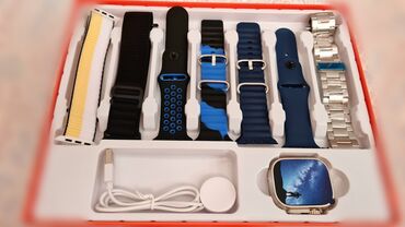 apple watch 6 цена в бишкеке: Apple Watch 8 ultra ⌚ комбо хит продаж 7in1 отличное качество! Смарт