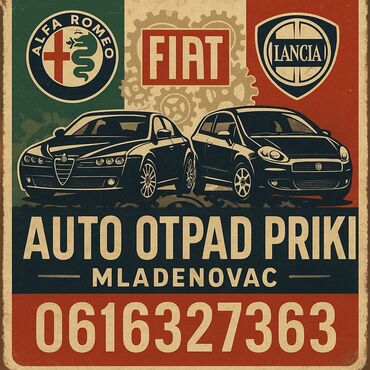 Auto delovi: Auto Otpad Priki - Mladenovac Polovni delovi za Alfa Romeo, Fiat i — 1