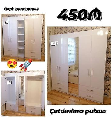 stekan olcusu: Yeni, 5 qapı, Ağ, Açılan, Düz dolab — 1