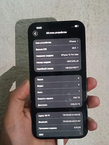 mac save: IPhone 13 Pro Max, Б/у, 256 ГБ, Alpine Green, Кабель, 83 % — 4