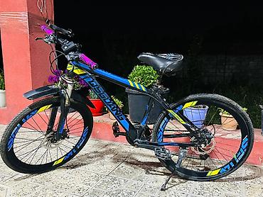 velosiped 20 luk: Dağ/şosse tipli velosiped – Disbang brendi, rəng: qara-mavi-sarı — 3