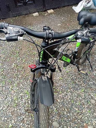 tikis masini satilir: FullBike dağ velosipedi - Rəng: qara-yaşıl - Çərçivə: alüminium — 1