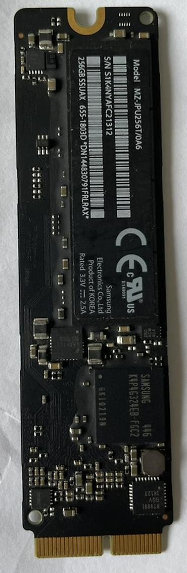 ddr4 ecc: SSD для Apple (шина PCIe/AHCI) - Модель: Samsung MZ-JPU256T/0A6 - — 1