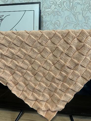 Одеяла и пледы: Плед, Новый, Шерсть, Все сезоны, Вязаный — 8