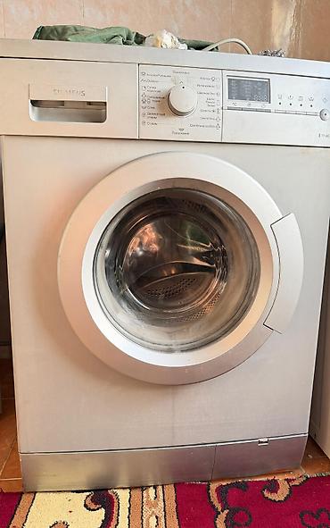 Məişət texnikası: Paltaryuyan maşın Siemens, 7 kq, İşlənmiş, Avtomat, Qurutma var, Kredit yoxdur, Ünvandan götürmə — 1
