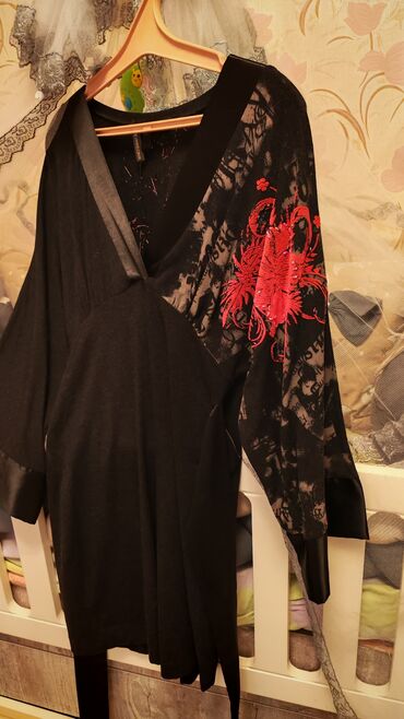 Коктейльное платье, Миди, Bershka, M (EU 38)