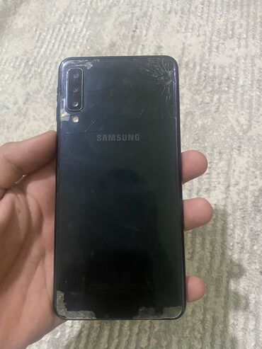 Samsung: Samsung Galaxy A7, Б/у, 64 ГБ, цвет - Черный