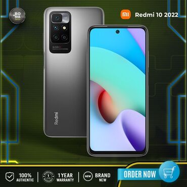телефоны xiaomi redmi 10 с: Xiaomi, Redmi 10, Колдонулган, 128 ГБ, түсү - Кара, 2 SIM