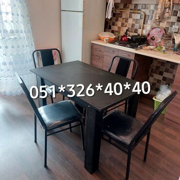 Masa və oturacaq dəstləri: Mətbəx üçün, Yeni, Açılmayan, Dördbucaq masa, 4 stul -da lalafo.az — 28 Masa və oturacaq dəstləri: Mətbəx üçün, Yeni, Açılmayan, Dördbucaq masa, 4 stul — 28