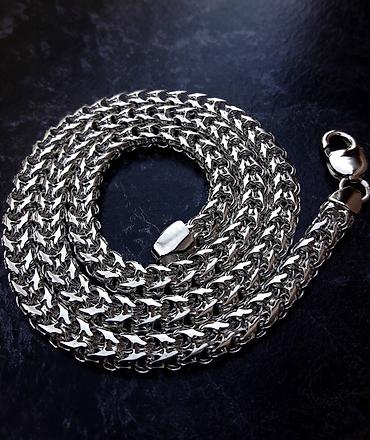 Серебряные цепочки: Цепочка, Проба 960, Мужские, Новый — 6