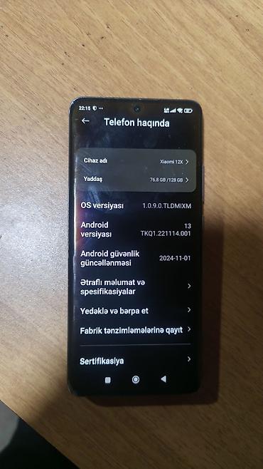 pubg mobile uc hile: Xiaomi 12X, 128 GB, rəng - Qara — 3