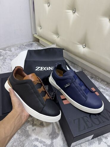 абая с: Мужские кеды ZEGNA - Модель: низкие слип-оны/кеды без шнуровки