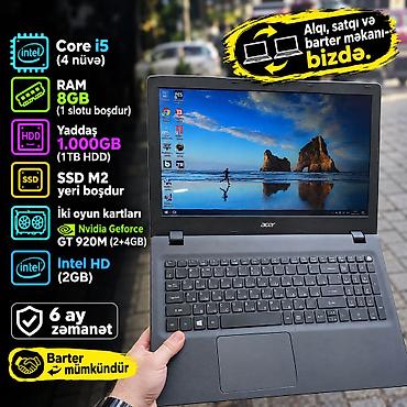 256 gb ssd: Core i5/Nvidia Geforce GT 920M/8gb Ram/1tb Salam əziz dostlar 🖐🏻 — 1