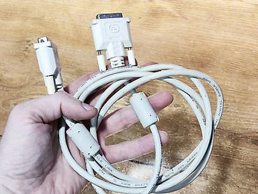 iphone cable: Кабель DVI-I на DVI-I, 1.7 метра. Рабочий. Это не новодельный, это тот — 4
