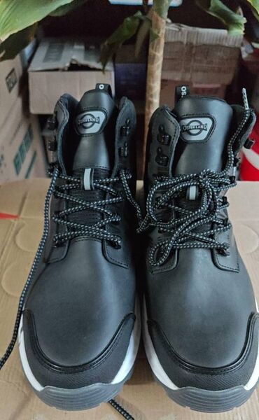 Ботинки: Зимние утепленные ботинки, натуральная кожа, толстая качественная — 9