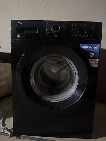 uşaq cantalar: Beko paltaryuyan maşın – OptiSense texnologiyalı, qara rəngli, ön — 1