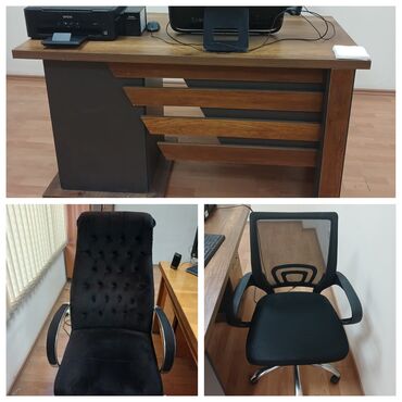 işlənmiş ofis stolu: 2 eded stol 2 eden mini kreslo 1 eded mudur kreslosu dest sekilde 420