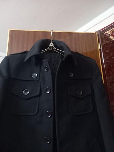 мужской тренч: Мужское полу-пальто Venzani Collection Размер: 46-48 - Цвет: черный — 3