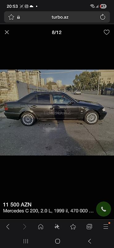 Mercedes-Benz: Mercedes-Benz C 200: 2 l | 1999 il Sedan — 8