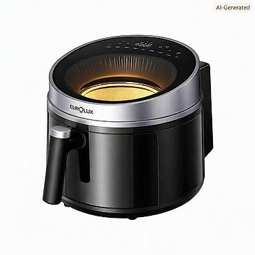 Mətbəx texnikası: №: 366 Məhsulun adı: Aerofritür Eurolux EU-AF4848C6DTW 1500 W sensorlu — 2