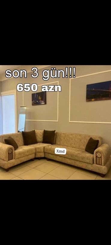 Divanlar: Künc divan, Açılmayan, Bazasız, Vеlur parça — 20