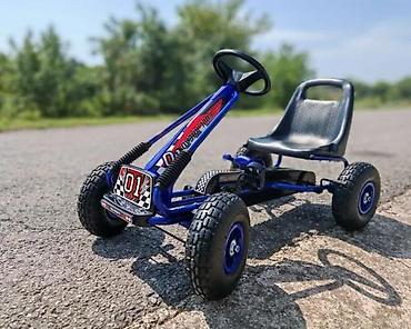 Dečije sportske igračke: Dečji pedalan karting „01“ - Robusna metalna konstrukcija - Podesivo — 11