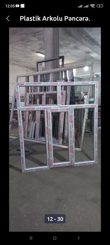 Plastik pəncərələr: Si̇fari̇şlə plasti̇k -alümi̇ni̇um-şüşə qapi pəncərə. Keyfiyyətli — 8