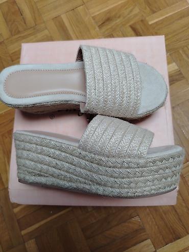 stradivarius snizenje: Ženske platforme/klompe na đon od jute - Model: letnje papuče sa — 1
